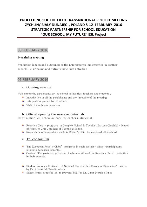 Fourth TPM: Consortium Proceedings
